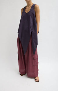 Tibi - Tie Front Sleeveless Top