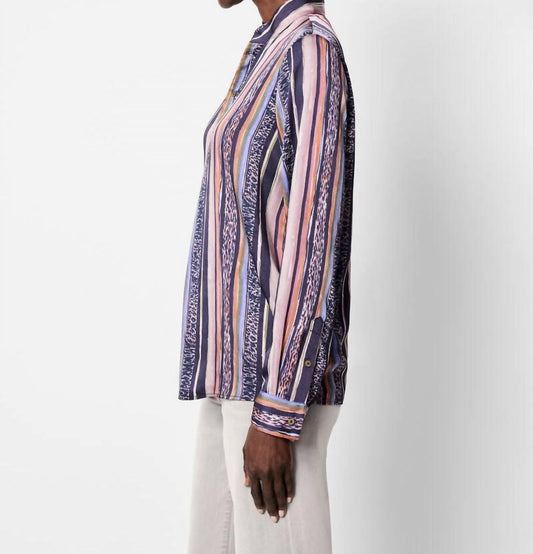 Nic + Zoe - Animal Stripe Shirt