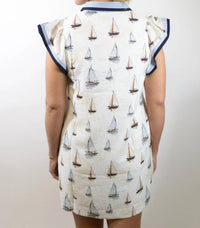 Thml - Come Sail Away Flutter Sleeve Dress