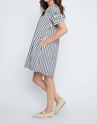 Renuar - Coastal Cabana Stripe Mini Dress