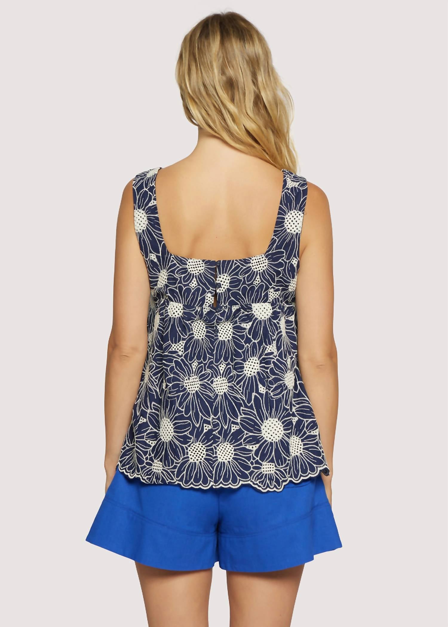 Lost + Wander - Zenith Bloom Embroidered Top