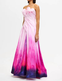 ACLER Greenholm Maxi Dress in lavender sunset - women's dress - detail view