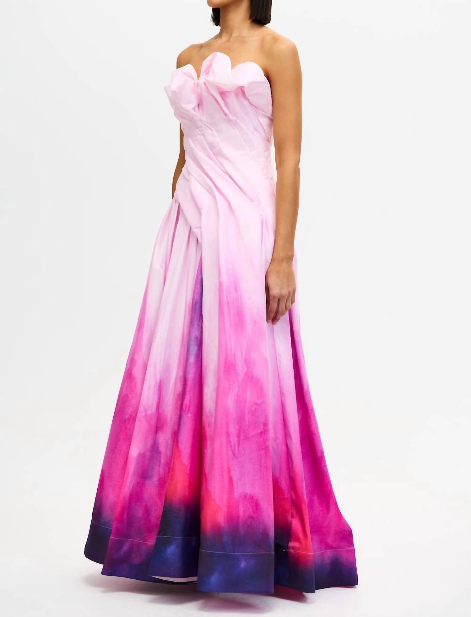 ACLER Greenholm Maxi Dress in lavender sunset - women's dress - detail view