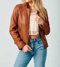Mauritius - Sunny 2 Regular Fit Leather Jacket