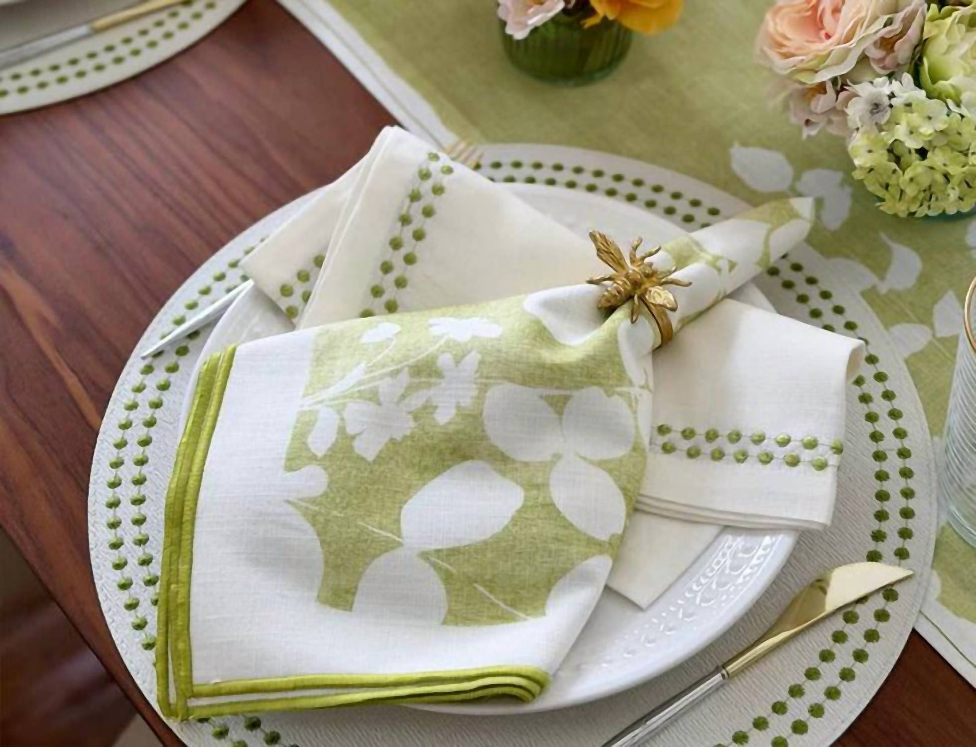 Bodrum Linens - Fleur De Lin 90” Runner