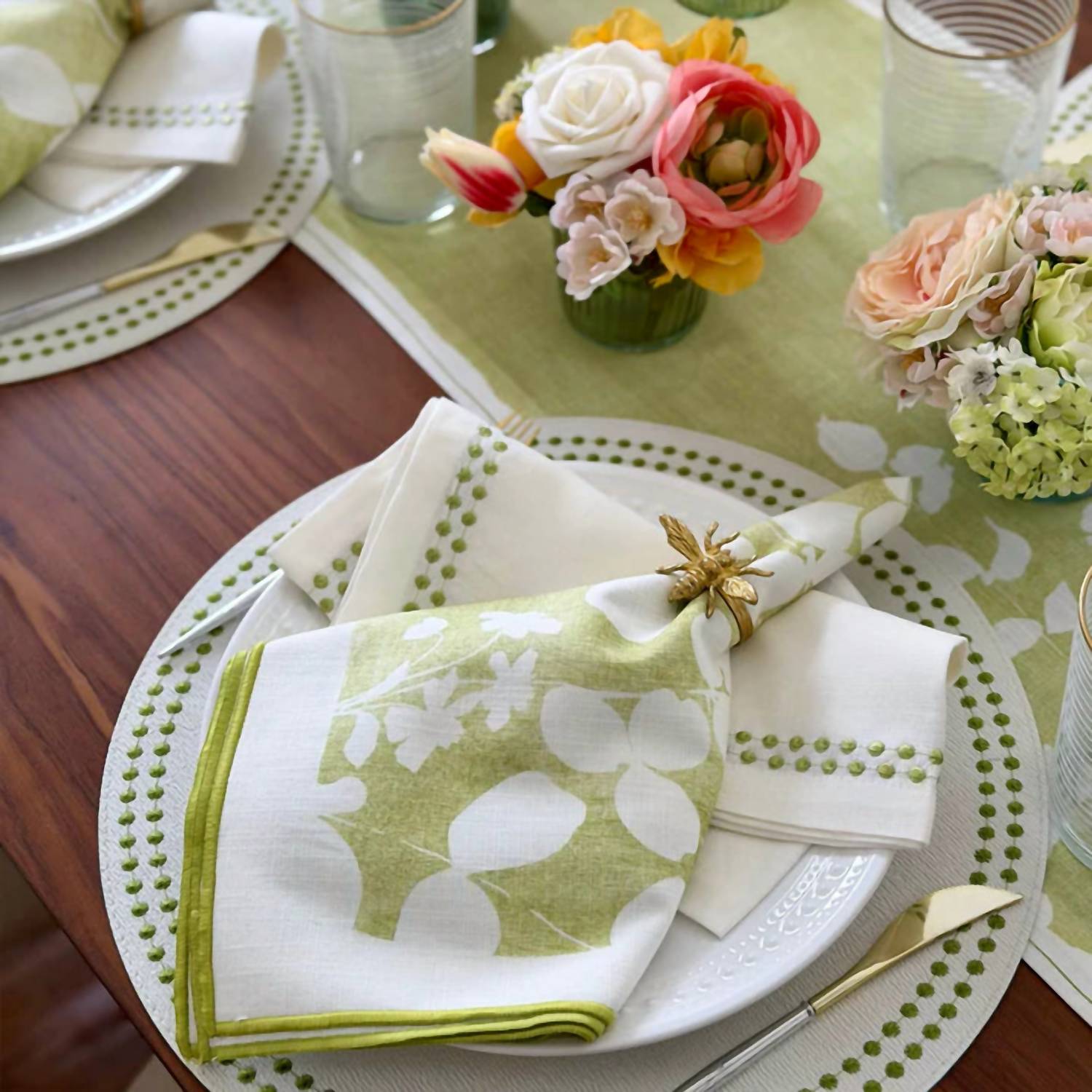 Bodrum Linens - Fleur De Lin 90” Runner