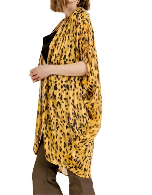 Umgee - Animal Print Cocoon Kimono