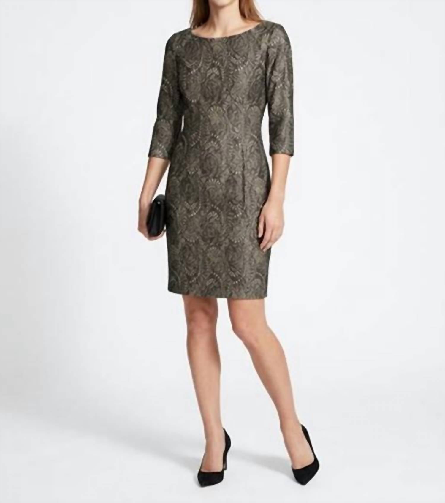 Eliza J - Metallic Jacquard Dress