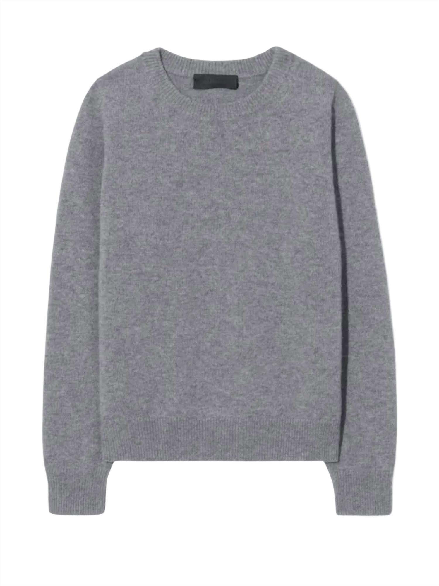 NILI LOTAN Nora Sweater in medium grey melange - women's sweater - view 4