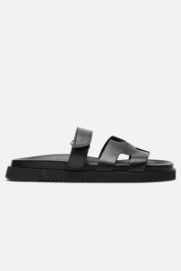 STEVE MADDEN Women's Mayven Flatform Slide Sandals in black - women's sandal