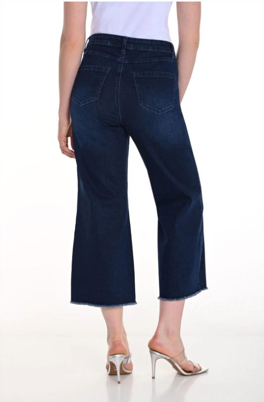 Frank Lyman - Wide Crop Denim Jeans