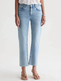 Ag Jeans - Brinley Mid-rise Straight Crop Jeans