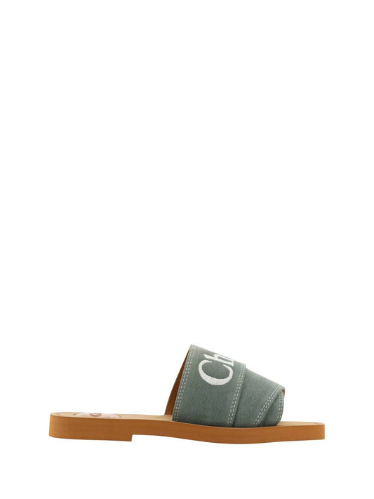 Chloe - Women's Cotton Slides Woody Sandals