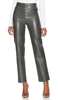 AGOLDE Recycled Leather 90's Jean in pinch marker - women's pants