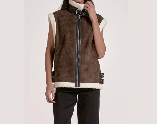 Elan - Juneau Plush Faux Shearling Vest