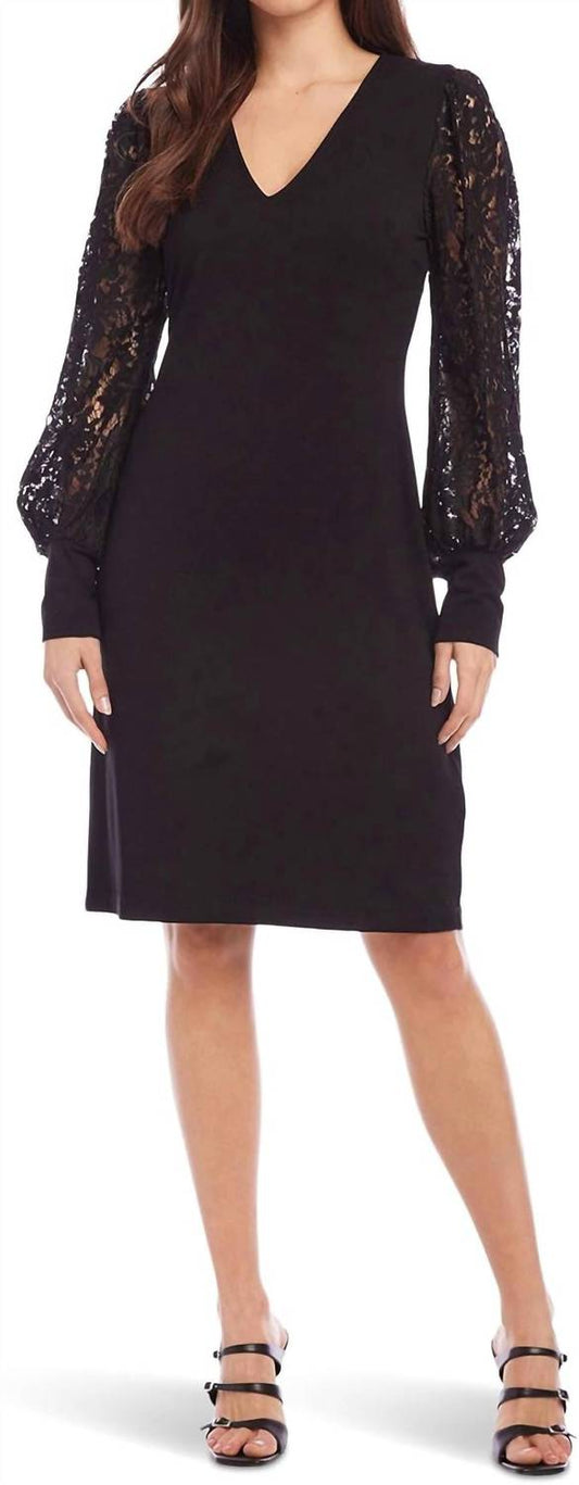 Karen Kane - Lace V-neck Midi Dress