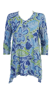 Jess & Jane - Women's Simply Crushed Melange Tunic