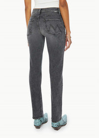 Mother Mid Rise Rider Skimp Straight Leg Jeans in i hate snakes - women's jeans - detail view