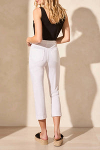 Tribal - Audrey Mid Rise Pull On Straight Crop Jeans
