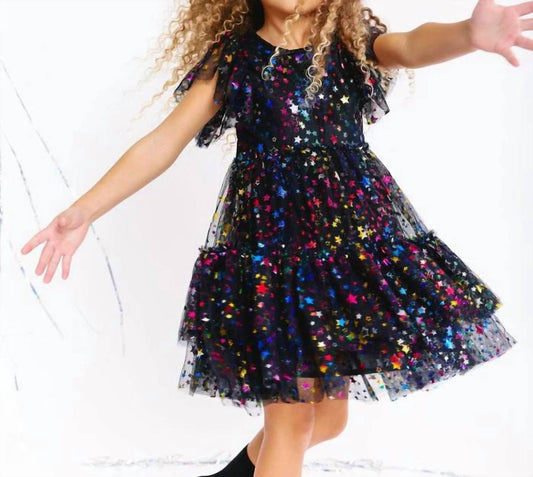Lola + The Boys - Shining Rainbow Star Tulle Dress