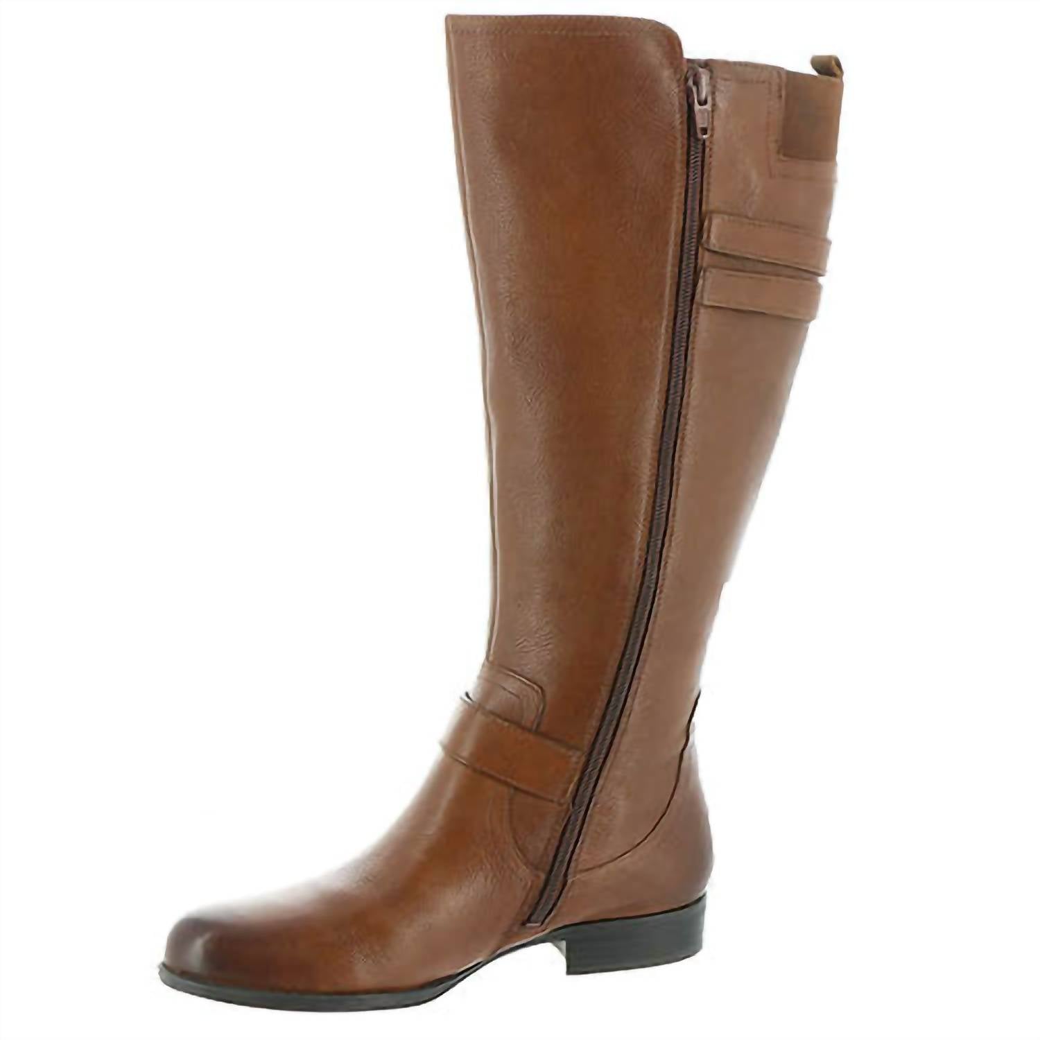 Naturalizer Women's Jessie Wide Calf Riding Boot in banana - women's shoe - detail view