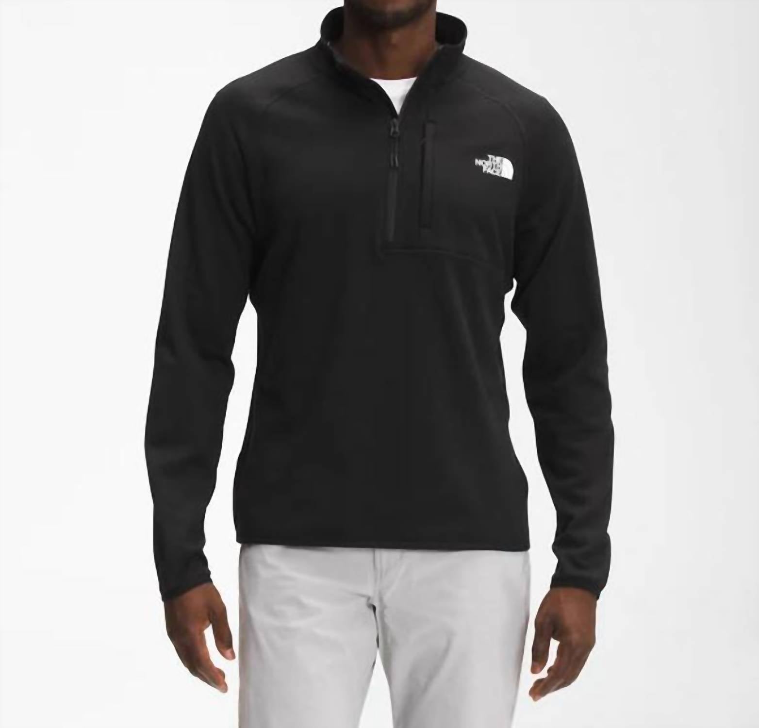 THE NORTH FACE Canyonlands 1/2 Top in black - men's shirt - detail view