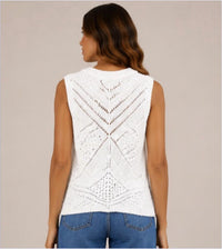 Autumn Cashmere - Chunky Pointelle Tank