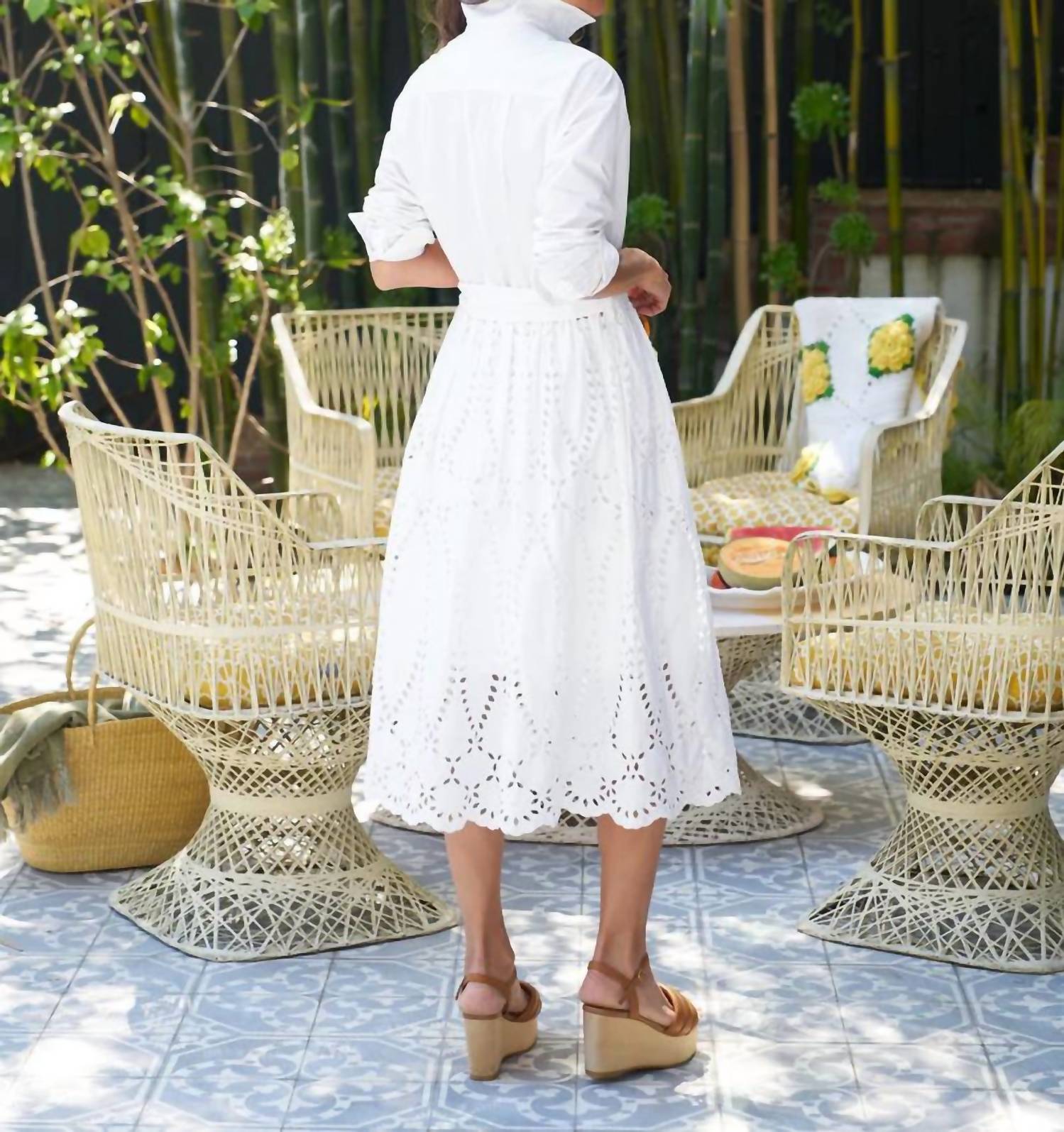 Frank & Eileen - Grace Midi Eyelet Dress