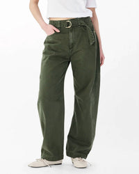 Rag & Bone - Charlie High Rise Barrel Belted Jeans