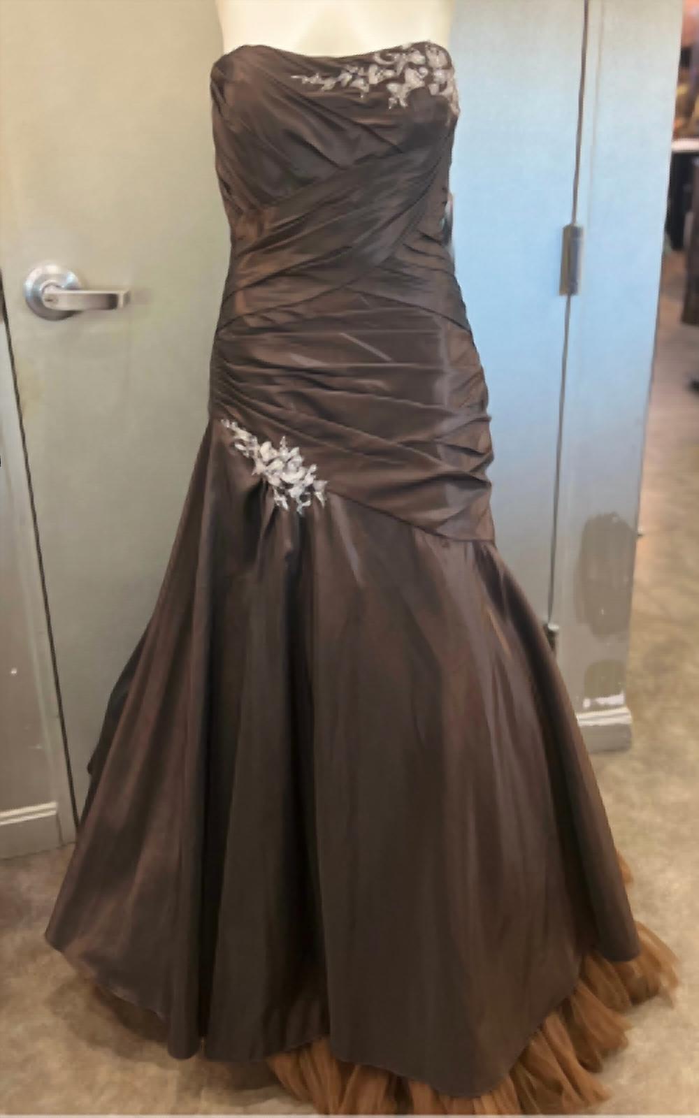 Jovani - Women's Strapless Taffeta Mermaid Gown