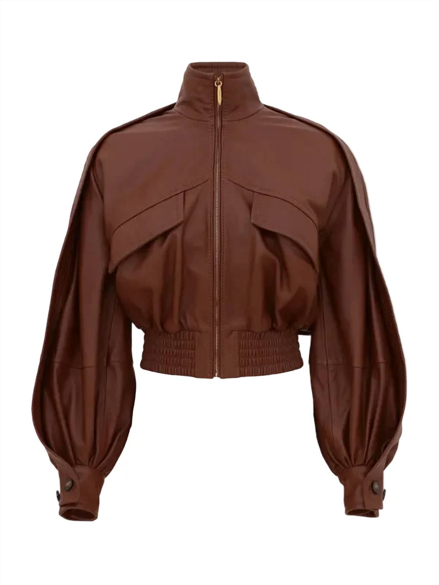 Zimmermann - Luna Leather Bomber Jacket