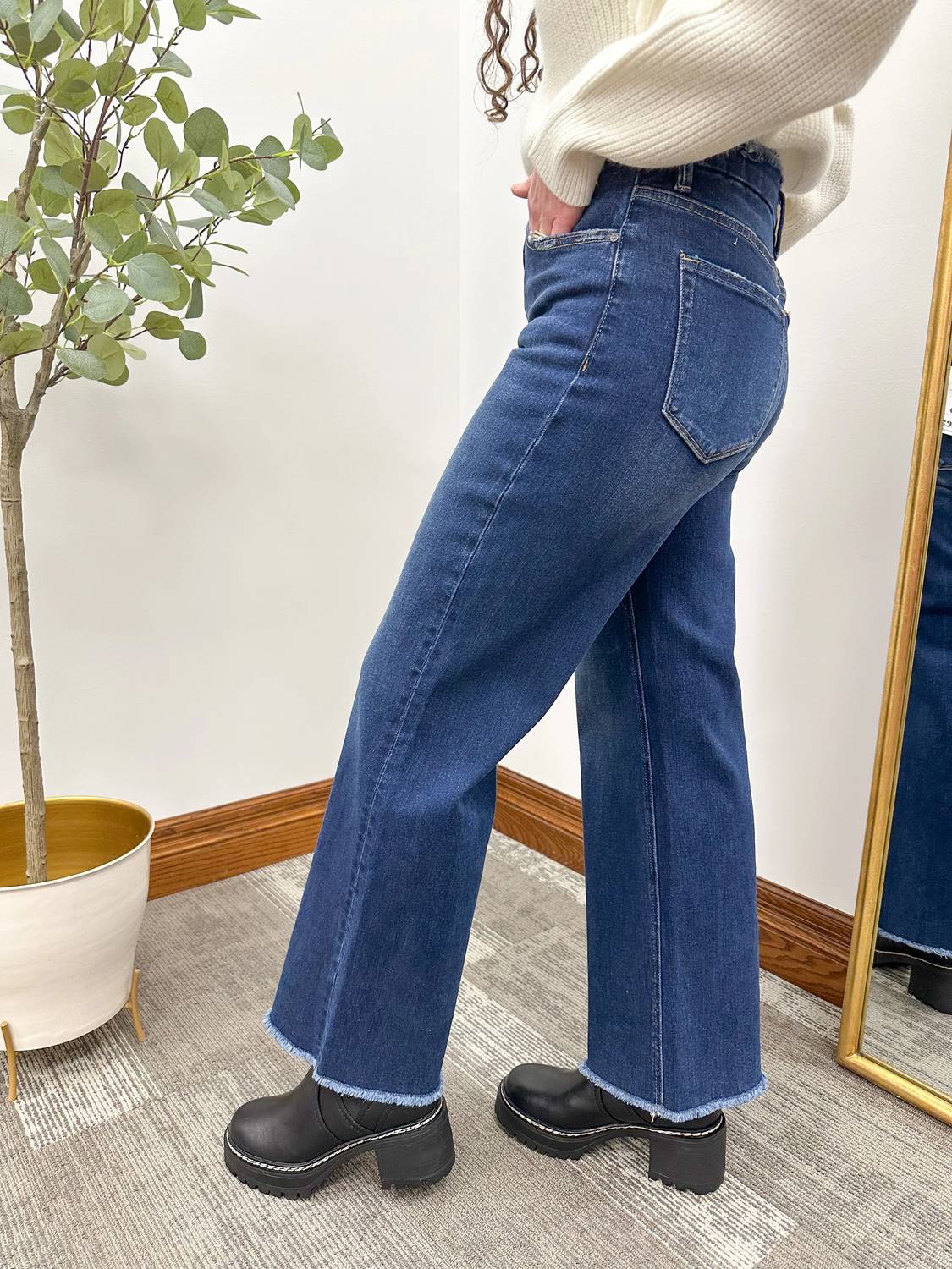 Mica Denim - Super High Wide Leg Jeans