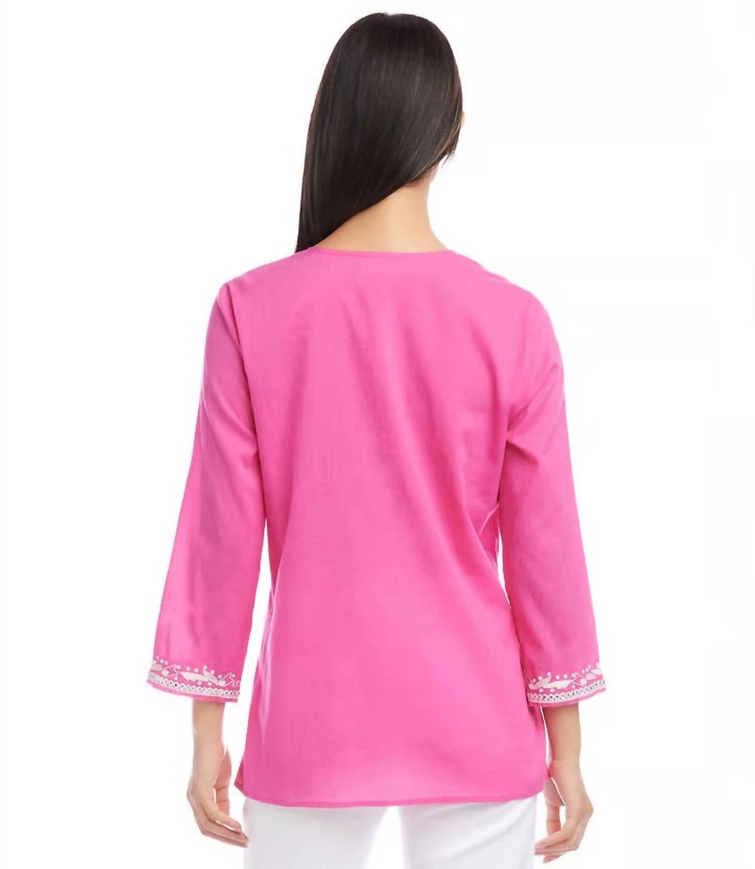 Karen Kane - Prim Embroidered Tunic