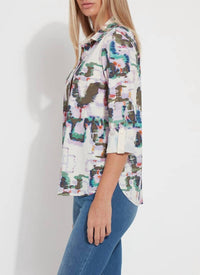 Lysse - Roll Tab Connie Print Button Down Shirt