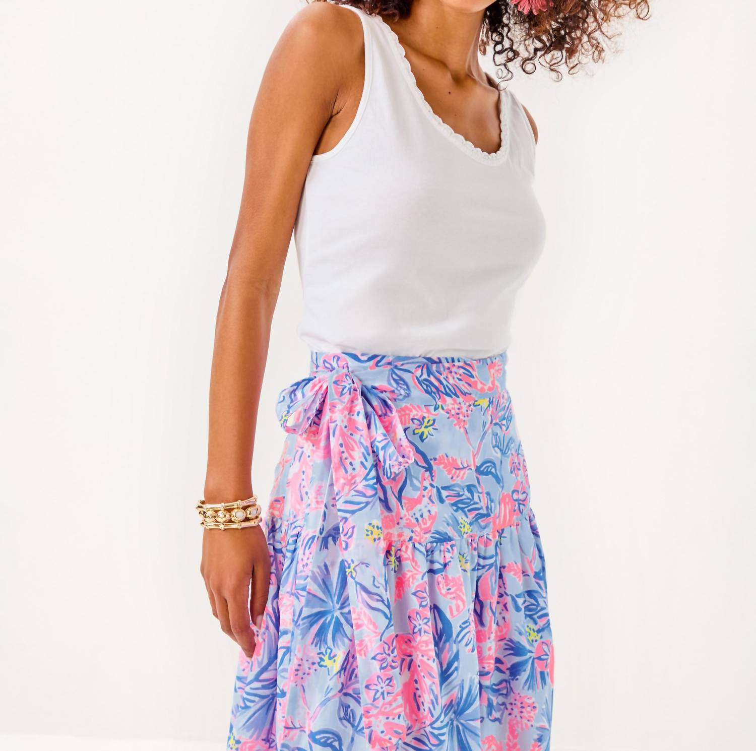 Lilly Pulitzer - Corina Cotton Midi Skirt