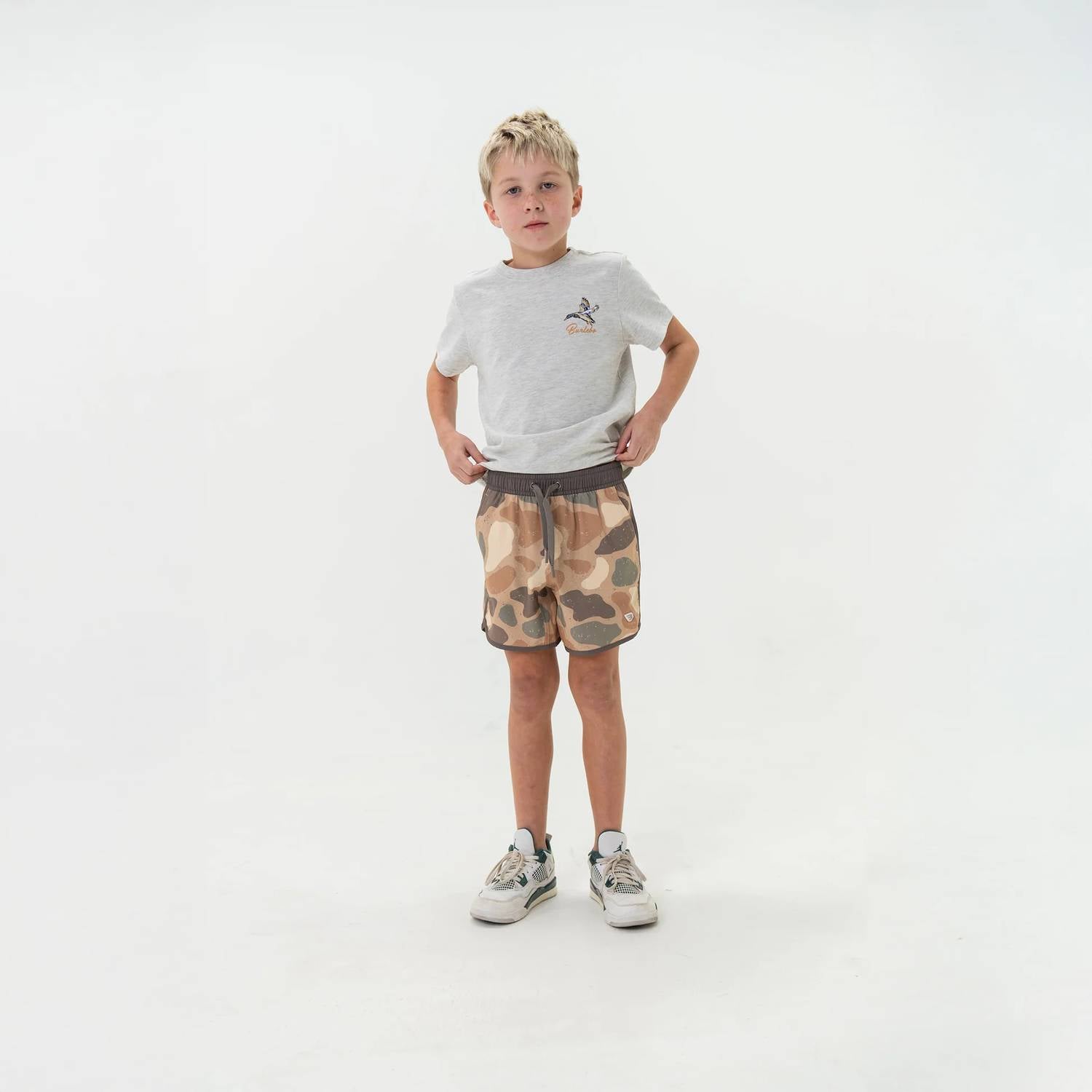 Burlebo - Kid's Print Compression Liner Swim Trunks