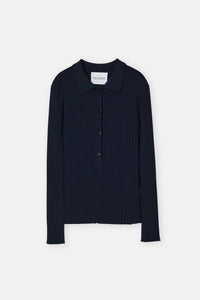 Closed - Ribbed Short Sleeve Polo Shirt