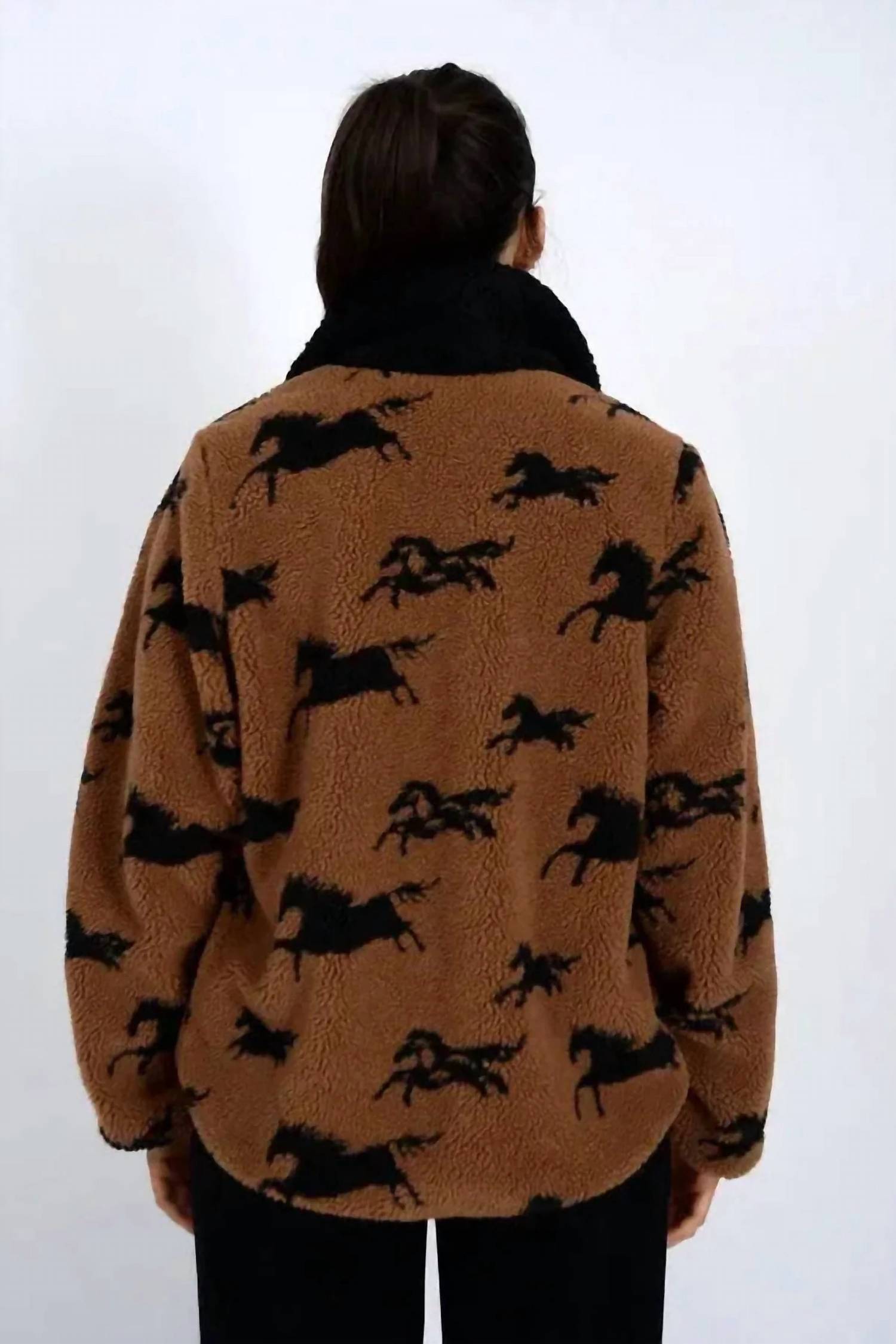 Rd Style - Joline Sherpa Zip Front Jacket