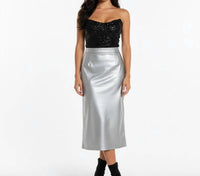 Vince Camuto - Shimmering Midi Skirt