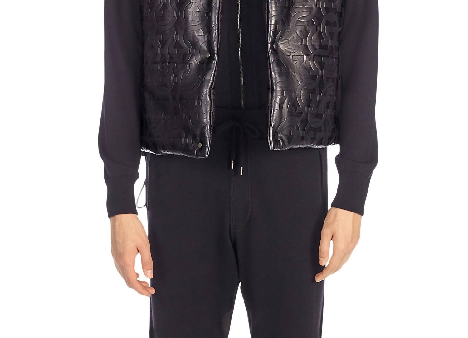 Salvatore Ferragamo - Men's Gancini Napa Leather Vest