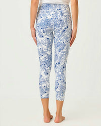 Lilly Pulitzer WEEKENDER HIGH RISE MIDI LEGGING in starlight navy zoology - women's pants - alternate view