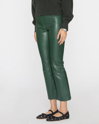 Sprwmn - Leather Crop Flare Leggings