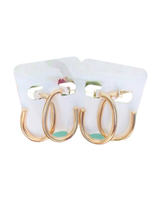 Taylor Shaye - MELISSA OVAL HOOPS EARRINGS