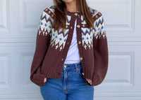 Le Lis - Nordic Print Cardigan