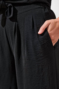 Tribal - Airflow Pleated Pants With Elastic Waistband