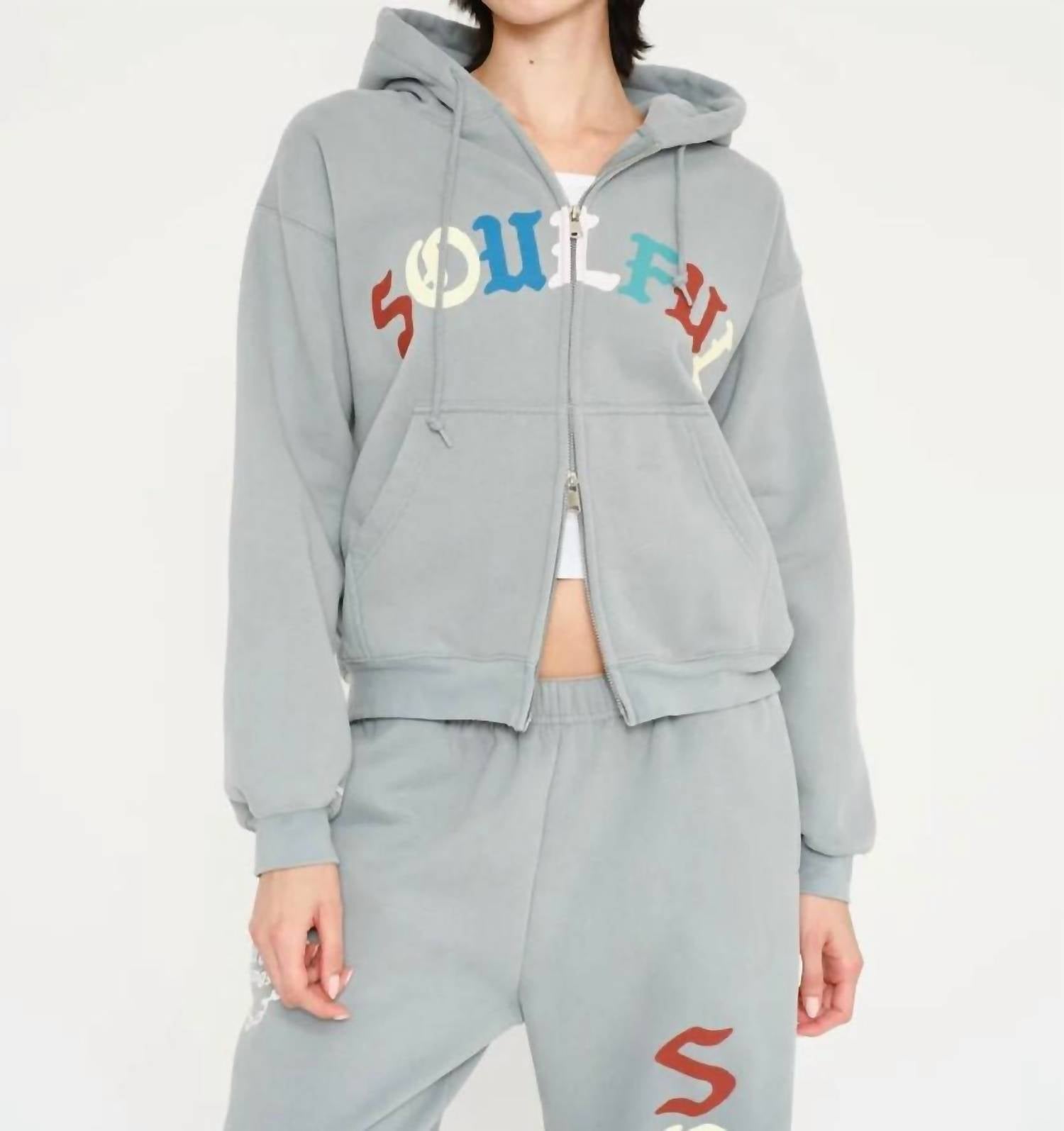 The Mayfair Group - Soulful Two-way Zip-up Hoodie