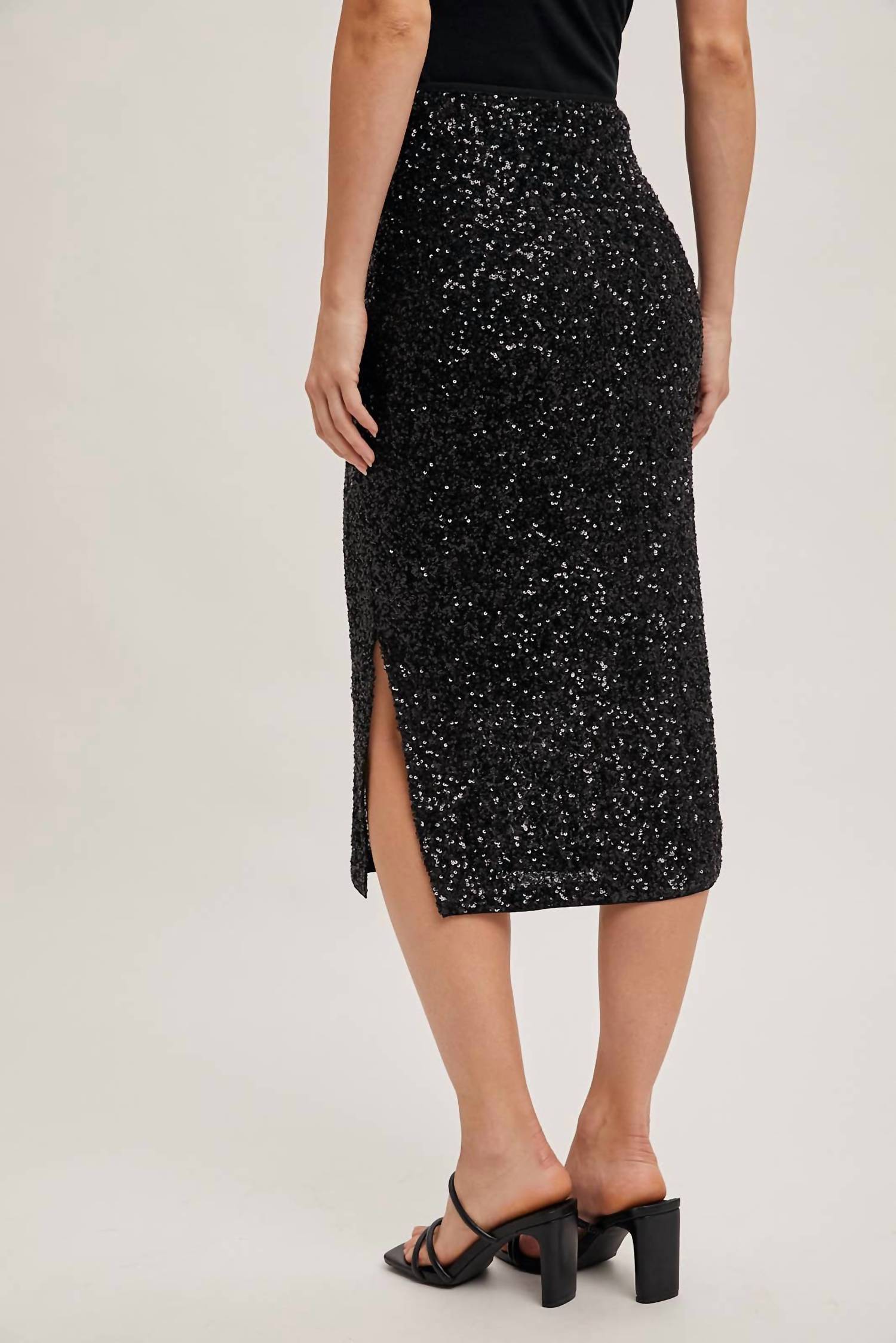 Bluivy - Sequin Midi Skirt