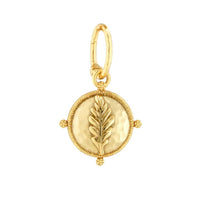 Capucine De Wulf Women's Forest Walk Oak Leaf Double Sided Pendant in teak gold - women's item - detail view