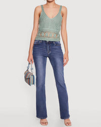 Hyfve - Sleeveless V Neck Crochet Top