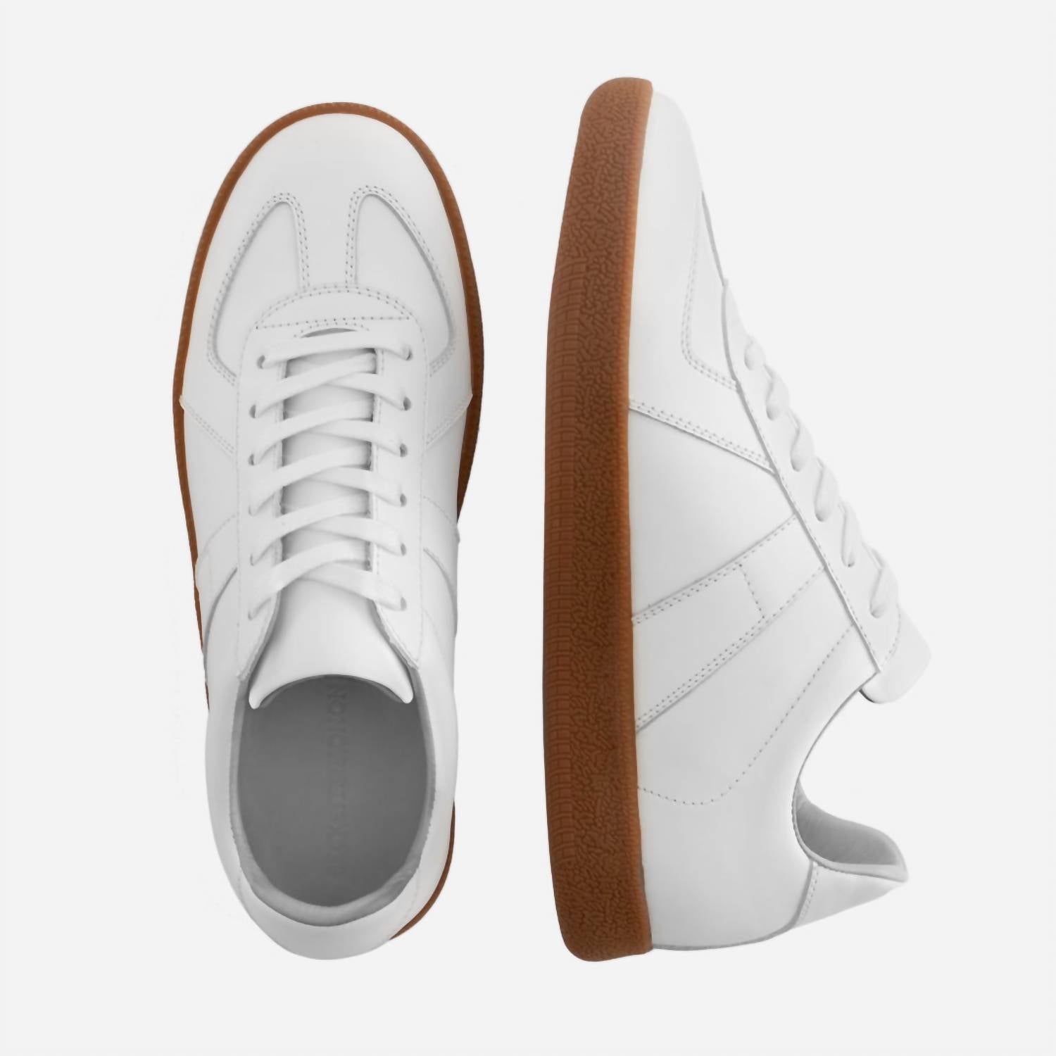 Beckett Simonon Men's Morgen Trainers Shoe in white gum - men's sneaker - alternate view